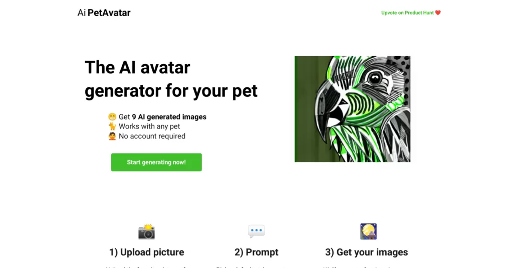 The AI avatar generator for your pet. Get 9 AI generated images