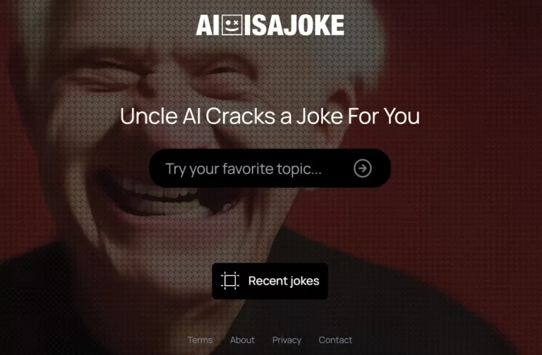 Enter a topic and get an AI-generated joke for it. Can also see recent jokes.-find-Free-AI-tools-Victrays.com_