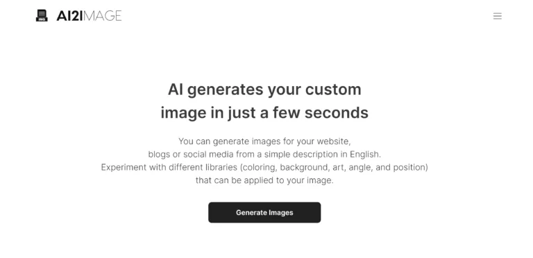 AI generates your custom image in just a few seconds. You can generate images for your website