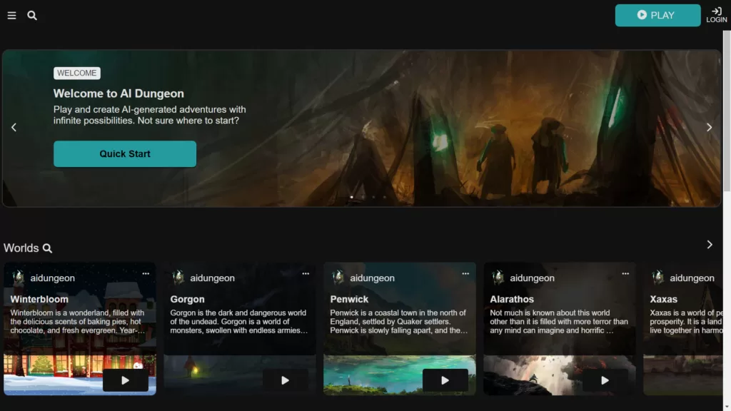 Play and create AI-generated adventures with infinite possibilities.-find-Free-AI-tools-Victrays.com_