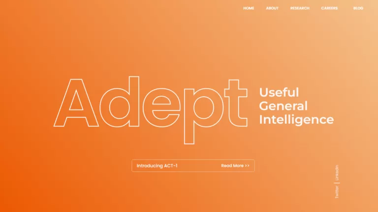 Adept is an ML research and product lab building general intelligence by enabling humans and computers to work together creatively.-find-Free-AI-tools-Victrays.com_