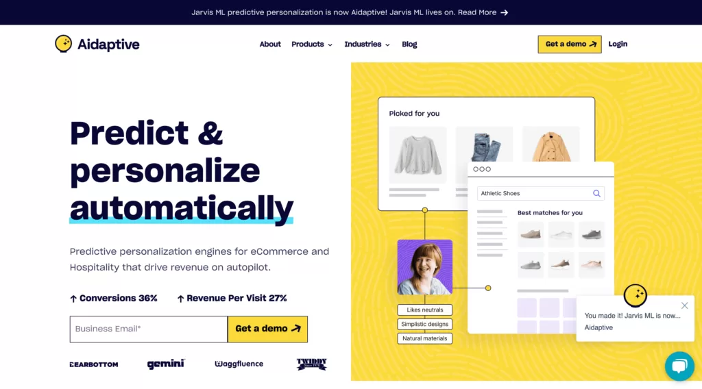 Increase conversions and revenue with AI-powered personalization for the entire buyer journey. Connect your data to start personalizing instantly