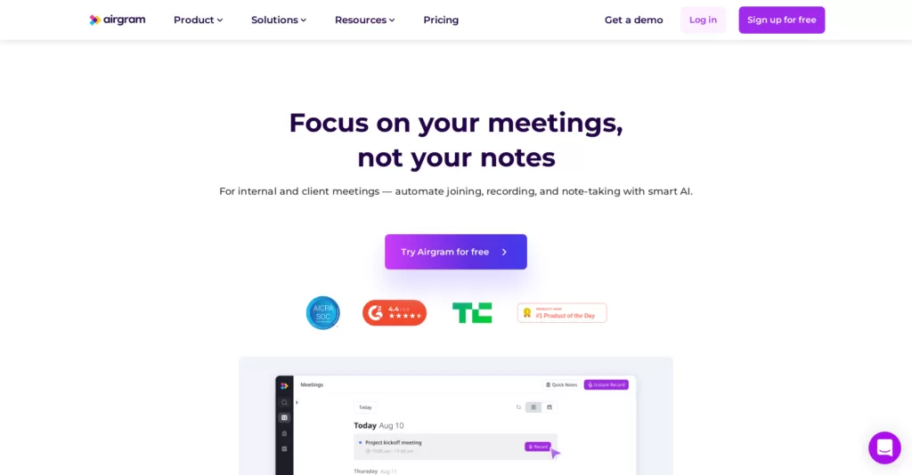 Automatically record and transcribe meetings