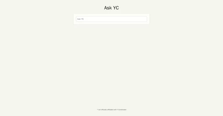 Get answers from YC's content library using semantic search. Great for aspiring and curious entrepreneurs-find-Free-AI-tools-Victrays.com_