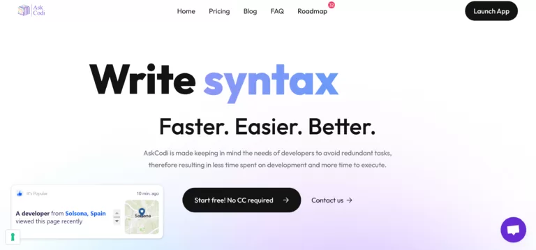 Write Syntax