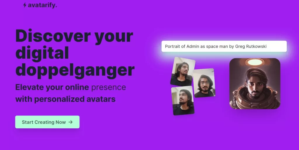 Create personalized avatars using artificial intelligence. Their technology allows you to generate lifelike representations of people
