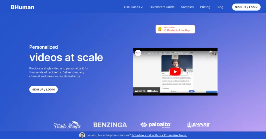Produce a single video and personalize it for thousands of recipients. Deliver over any channel and measure results instantly. You can do this by recording your template