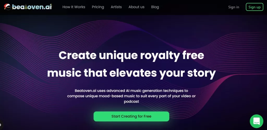 Beatoven.ai uses advanced AI music generation techniques to compose unique mood-based music to suit every part of your video or podcast.-find-Free-AI-tools-Victrays.com_