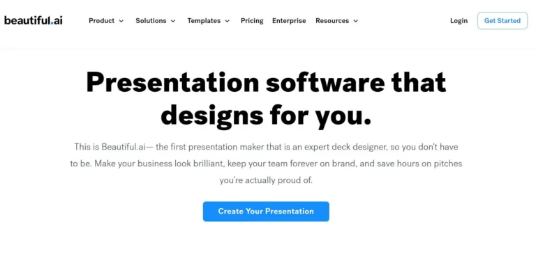 A convenient way to create stunning presentations quickly and easily. Has a variety of templates