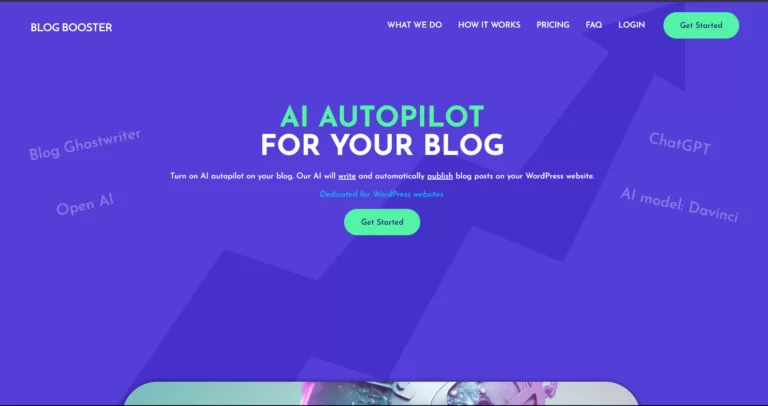 AI will generate a list of subjects dedicated to your blog and then write an article several times a month and automatically publish it on your website.