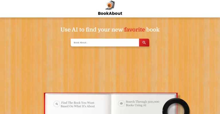 AI powered book search engine. Search for the idea of a book