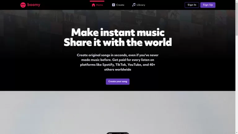 Make instant music and share it with the world. Create original songs in seconds
