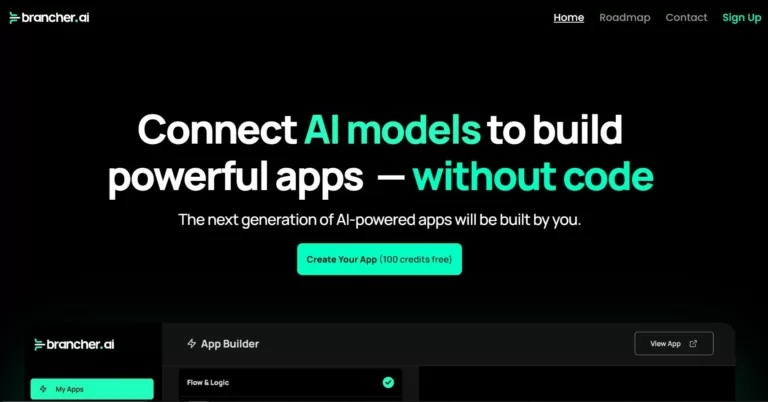 Making AI accessible to all by giving users the ability connect AI models together and produce unique AI-powered app. Monetize & share your creations with the world.-find-Free-AI-tools-Victrays.com_