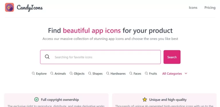 Find beautiful app icons for your product.