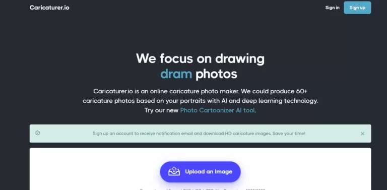 Caricaturer.io is a fantastic web app for anyone who wants to convert their regular images into caricatures. This tool uses AI techniques to transform images. It offers various features to enhance the image’s visual effects