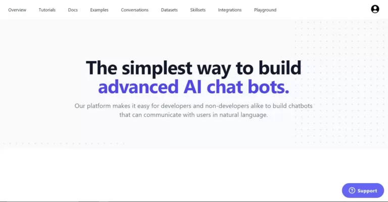 The simplest way to build advanced AI chat bots.