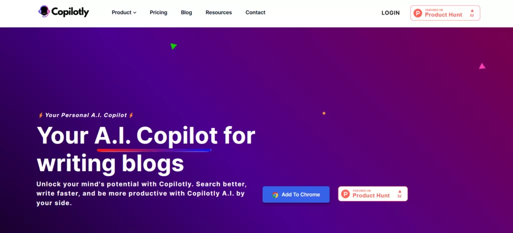 Unlock your mind's potential with Copilotly. Search better