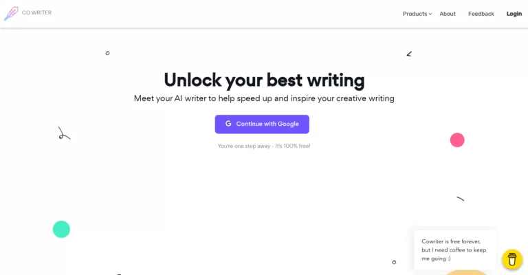 Cowriter is an AI writing tool that can help you speed up and inspire your writing by generating content for you. All you need to do is ask