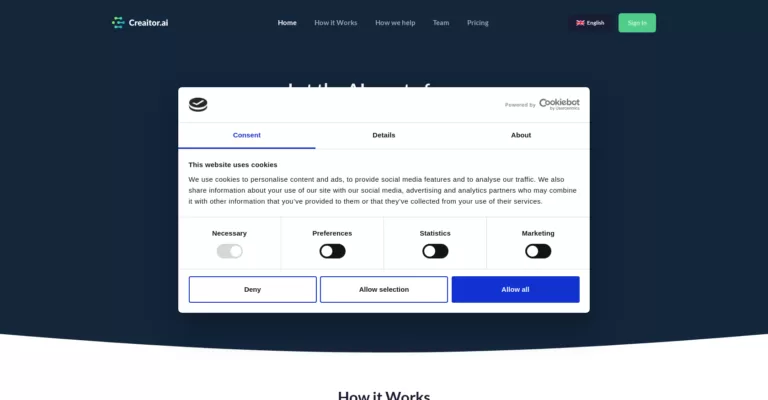 Creaitor is an AI-powered content writing platform that provides users