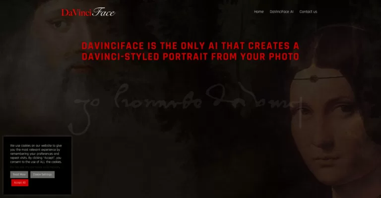 The only AI that creates a DaVinci-styled portrait from your photo.-find-Free-AI-tools-Victrays.com_