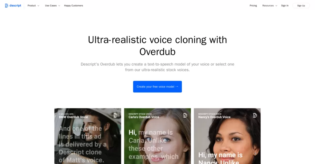 Create a text to speech model of your voice. Try a live demo.-find-Free-AI-tools-Victrays.com_