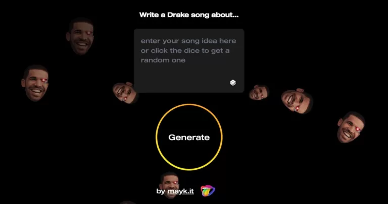 Make AI Drake Songs About Anything! Gives you a shareable URL and the option to download your generated song.-find-Free-AI-tools-Victrays.com_