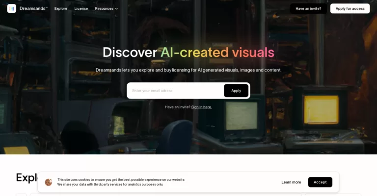 Dreamsands is a creative marketplace where you can license