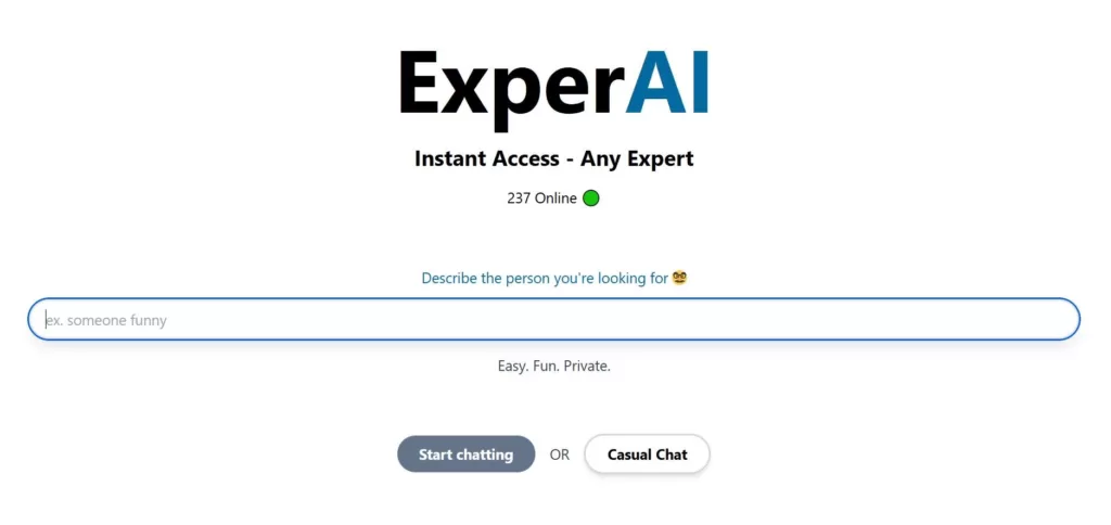 ExperAI generates an expert for you based on a prompt you give them and allows you to chat with them.-find-Free-AI-tools-Victrays.com_