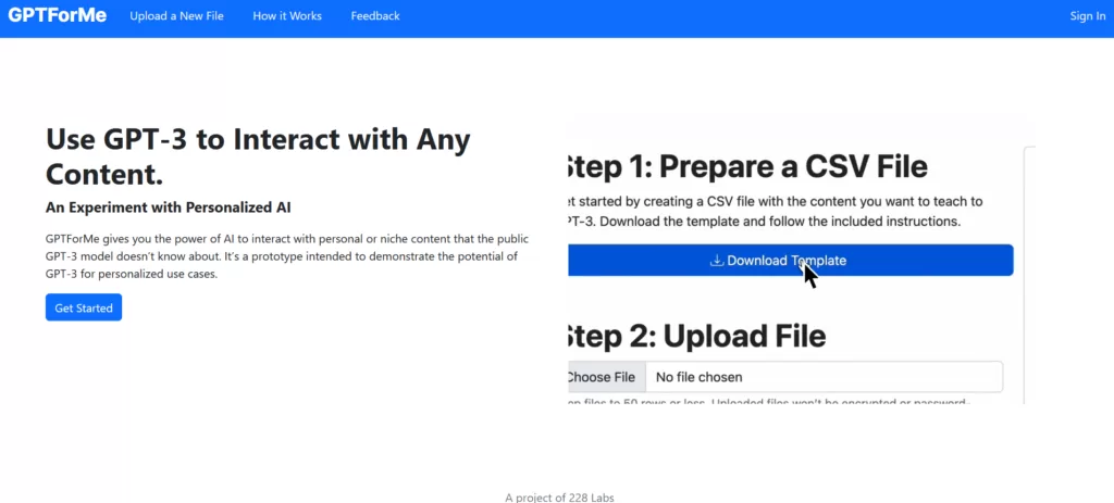 GPTForMe gives you the power of AI to interact with personal or niche content that the public GPT-3 model doesn’t know about. It’s a prototype intended to demonstrate the potential of GPT-3 for personalized use cases.-find-Free-AI-tools-Victrays.com_
