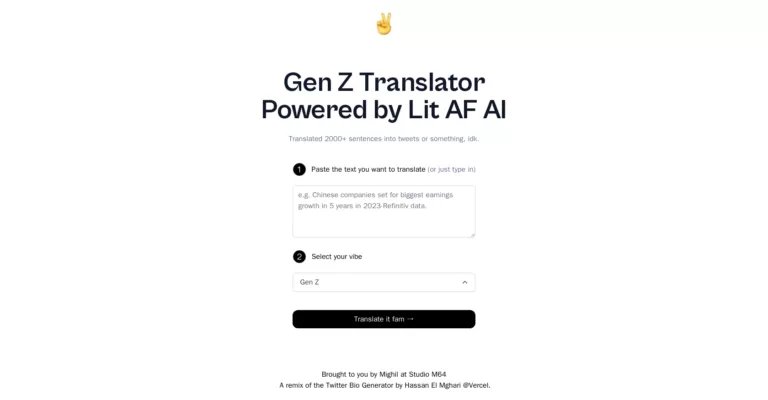 A fun AI project that converts any given text to Gen Z slang. The tool would be able to identify words and phrases in the original text and then replace them with their corresponding slang words or phrases. Translated 2000+ sentences into tweets or something