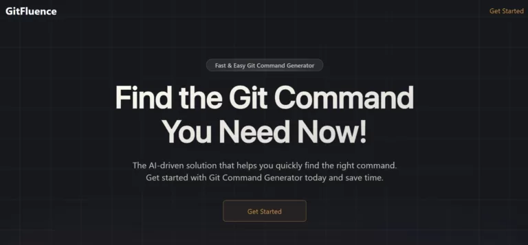 GitFluence is an AI-driven solution that helps you quickly find the right command. Get started with Git Command Generator today and save time.-find-Free-AI-tools-Victrays.com_