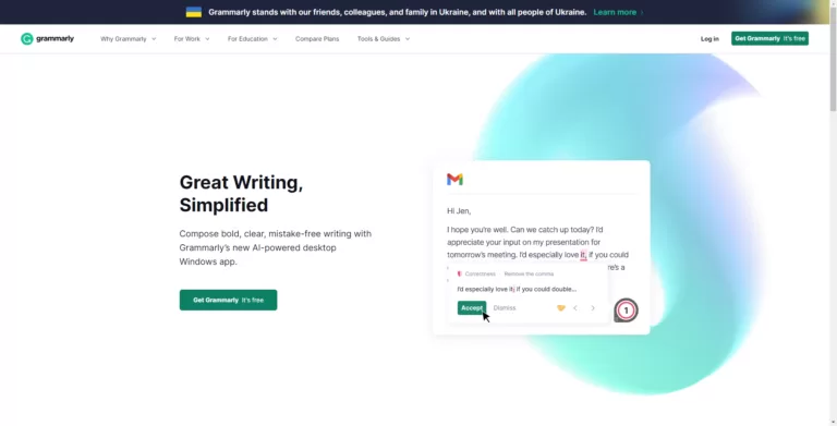 Write confidently with Grammarly's new AI-powered application. Go beyond grammer and spelling to style and tone with auto suggestions. Works with emails