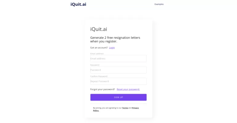 Generates resignation letters for you. They have several examples on their site as well.-find-Free-AI-tools-Victrays.com_