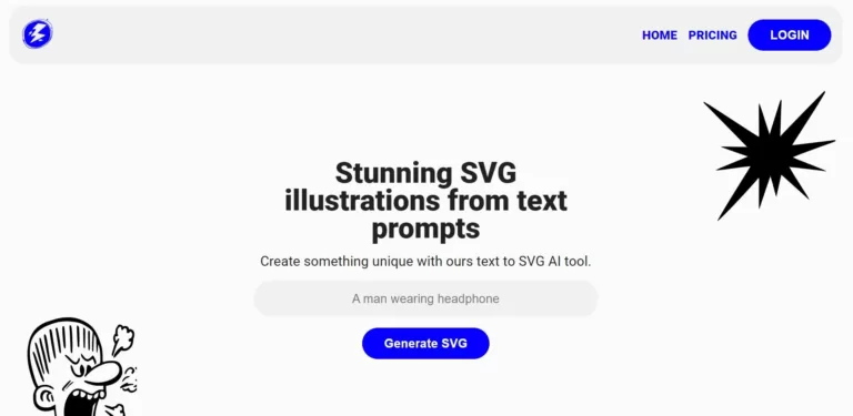 Stunning SVG illustrations from text prompts