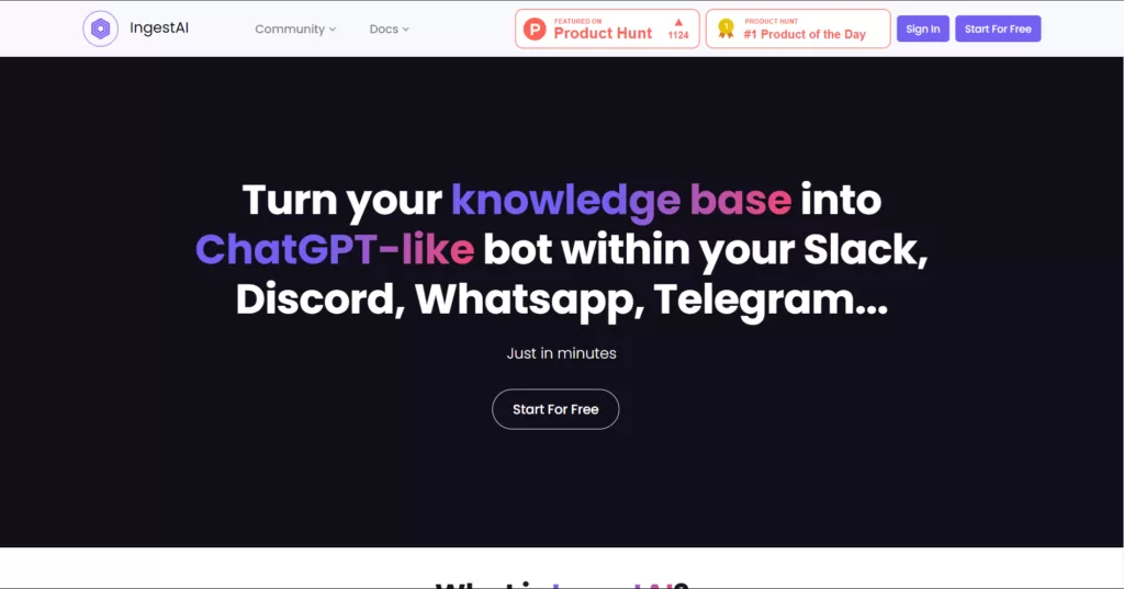 A tool that helps people turn their knowledge base into a chatbot-like assistant. The tool is compatible with Slack