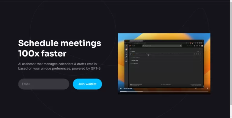 An AI assistant that uses your calendar to draft email responses for scheduling meetings