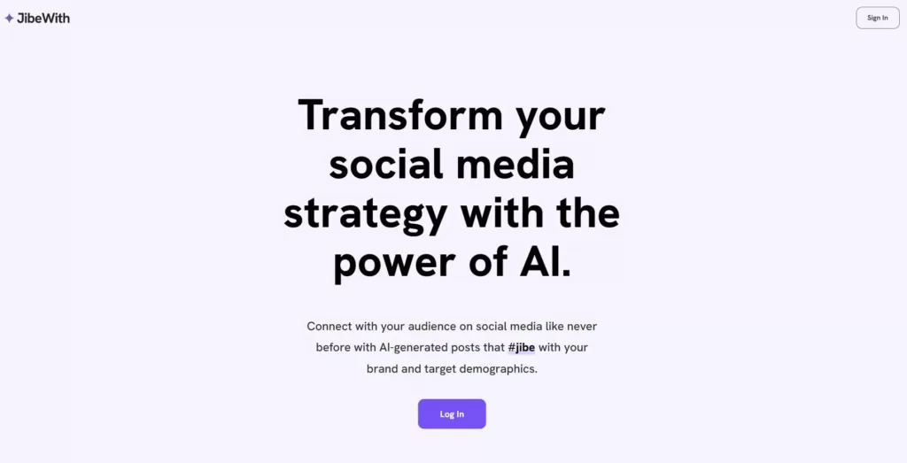 Transform your social media strategy with the power of AI. Connect with your audience on social media like never before with AI-generated posts that #jibe with your brand and target demographics.-find-Free-AI-tools-Victrays.com_