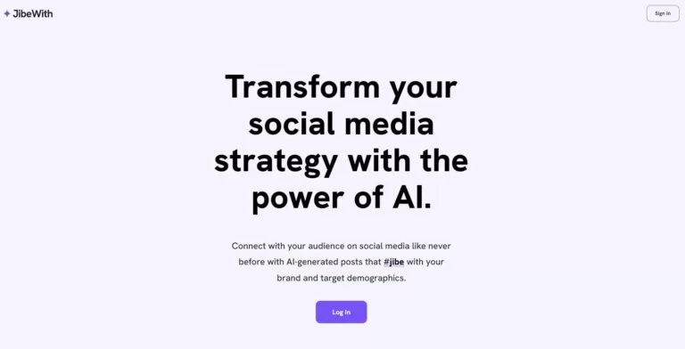 Transform your social media strategy with the power of AI. Connect with your audience on social media like never before with AI-generated posts that #jibe with your brand and target demographics.-find-Free-AI-tools-Victrays.com_