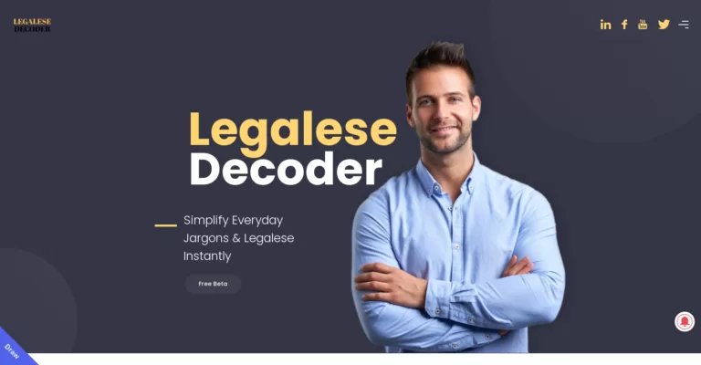 Simplify Everyday Jargons & Legalese Instantly: Designed to take a legal document as input and output a version of the document that is written in plain language.-find-Free-AI-tools-Victrays.com_