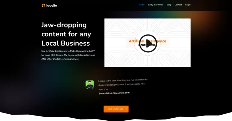 AI Copywriting Tool specifically designed for Digital Agencies and Small Businesses. It makes it fast & easy to create sales-driving content for business websites
