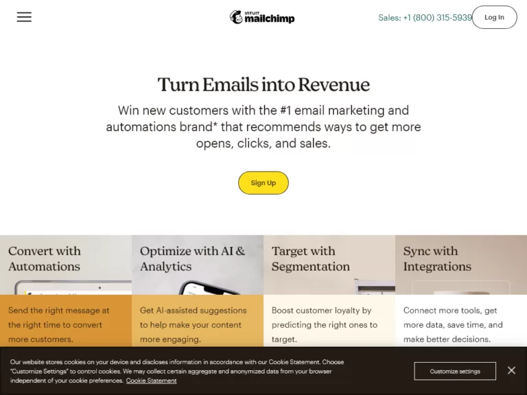 Win new customers with the #1 email marketing and automations brand* that recommends ways to get more opens