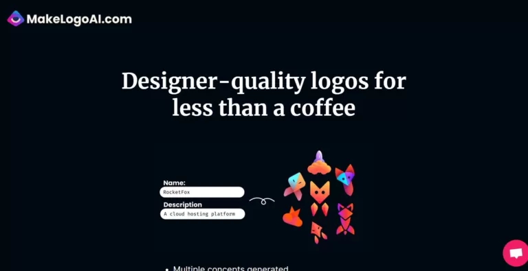 Designer-quality logos for less than a coffee.