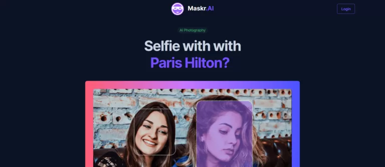 Users can take a picture of themselves using Maskr.ai and replace themselves with any celebrity of their choice.