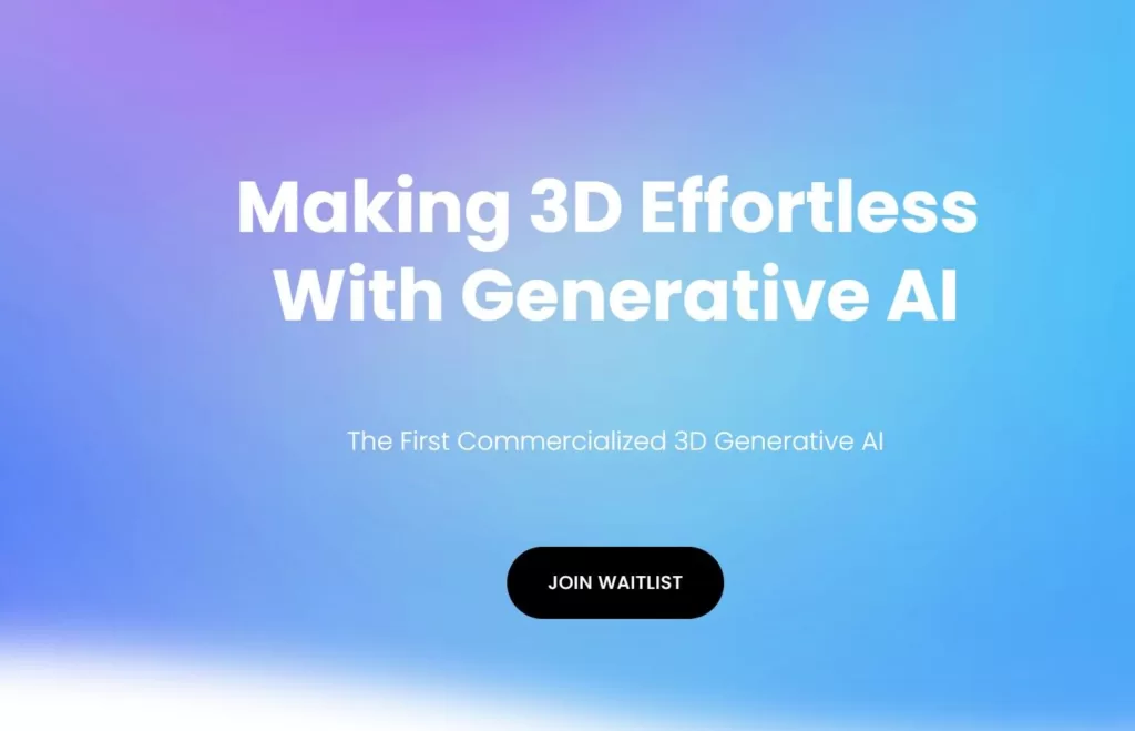 Simplifying 3D Creation with AI. Traditional 3D creation tools are too complex.