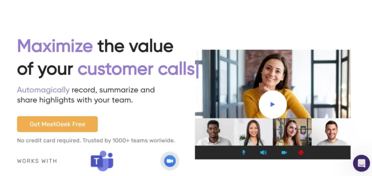 Meetgeek helps maximize the value of meetings by automatically recording