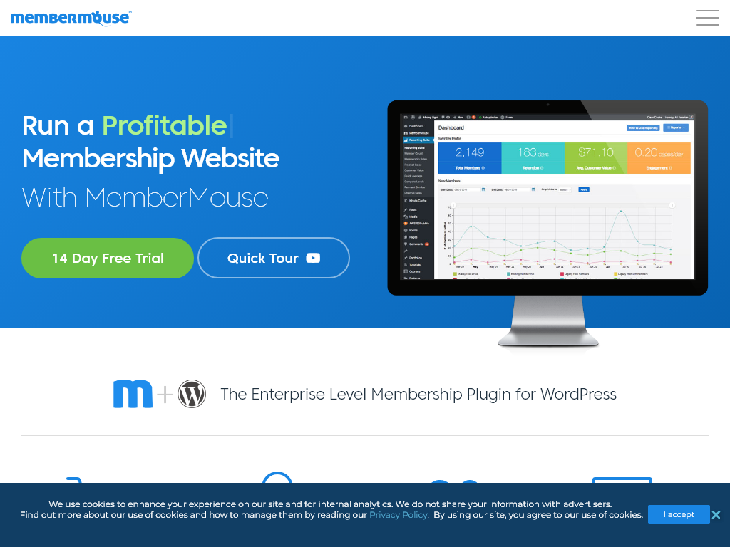 MemberMouse is the WordPress membership plugin built to support anything you can dream up.-find-Free-AI-tools-Victrays.com_