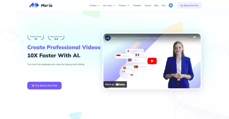 Why pay a spokesperson when you can use an AI video editor to create one? MOVIO is a top-shelf synthetic media that can turn your text to video.-find-Free-AI-tools-Victrays.com_