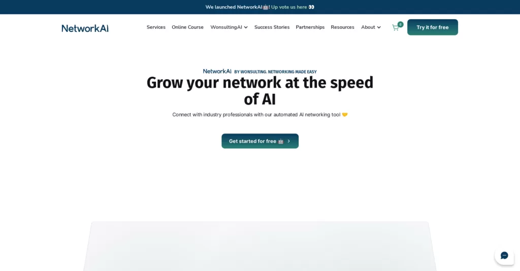 Grow your network at the speed of AI. Connect with industry professionals with our automated AI networking tool.-find-Free-AI-tools-Victrays.com_