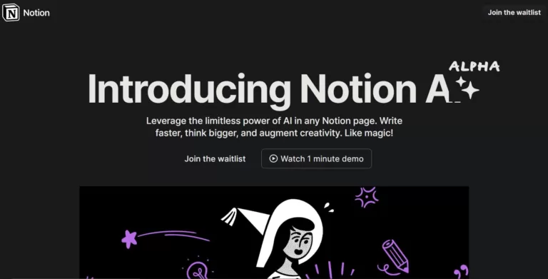 Leverage the limitless power of AI in any Notion page. Write faster