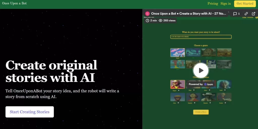 Create original stories with AI.
